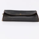 LOUIS VUITTON Monogram Taiga Damier Ebene Wallet 7 Set Black Green Auth am11994-11