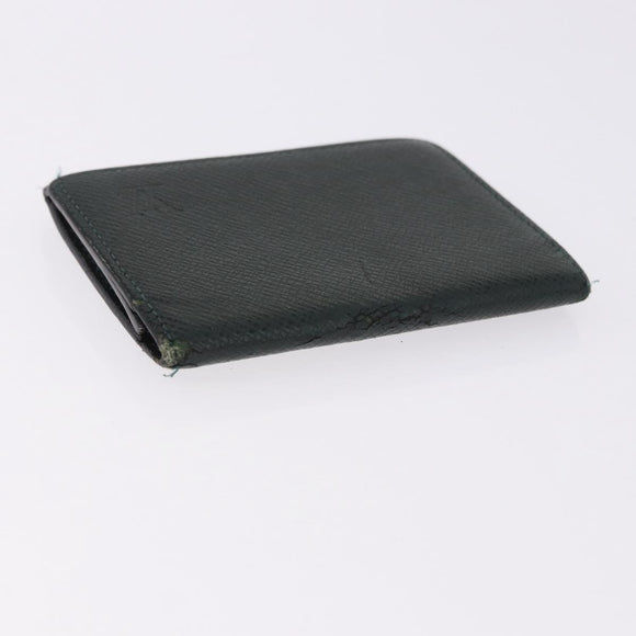 LOUIS VUITTON Monogram Taiga Damier Ebene Wallet 7 Set Black Green Auth am11994