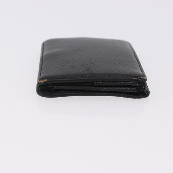 LOUIS VUITTON Monogram Taiga Damier Ebene Wallet 7 Set Black Green Auth am11994
