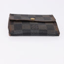LOUIS VUITTON Monogram Taiga Damier Ebene Wallet 7 Set Black Green Auth am11994-6