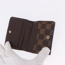 LOUIS VUITTON Monogram Taiga Damier Ebene Wallet 7 Set Black Green Auth am11994-7