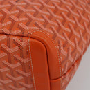 GOYARD Herringbone Artois PM Tote Bag PVC Leather Orange Auth am11996SM-10