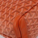 GOYARD Herringbone Artois PM Tote Bag PVC Leather Orange Auth am11996SM-11