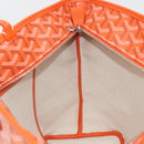 GOYARD Herringbone Artois PM Tote Bag PVC Leather Orange Auth am11996SM-17