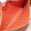 GOYARD Herringbone Artois PM Tote Bag PVC Leather Orange Auth am11996SM-19