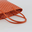 GOYARD Herringbone Artois PM Tote Bag PVC Leather Orange Auth am11996SM-7