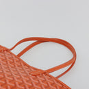 GOYARD Herringbone Artois PM Tote Bag PVC Leather Orange Auth am11996SM-8