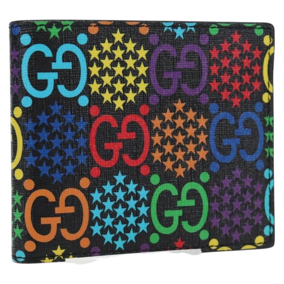 GUCCI GG Psychedelic Wallet PVC Multicolor 601089 Auth am11997M