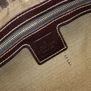 FENDI Zucca Canvas Mamma Baguette Shoulder Bag Brown Black Auth am12000A-20