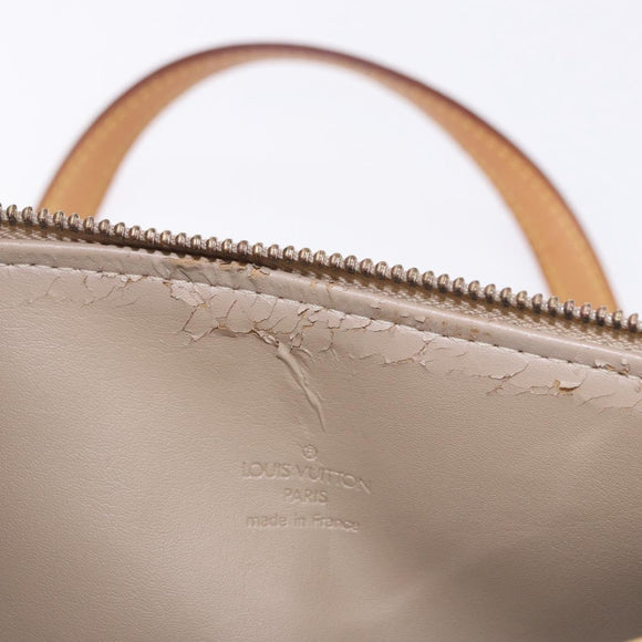 LOUIS VUITTON Monogram Vernis Bedford Hand Bag Beige M91006 LV Auth am12001V