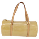 LOUIS VUITTON Monogram Vernis Bedford Hand Bag Beige M91006 LV Auth am12001V-13