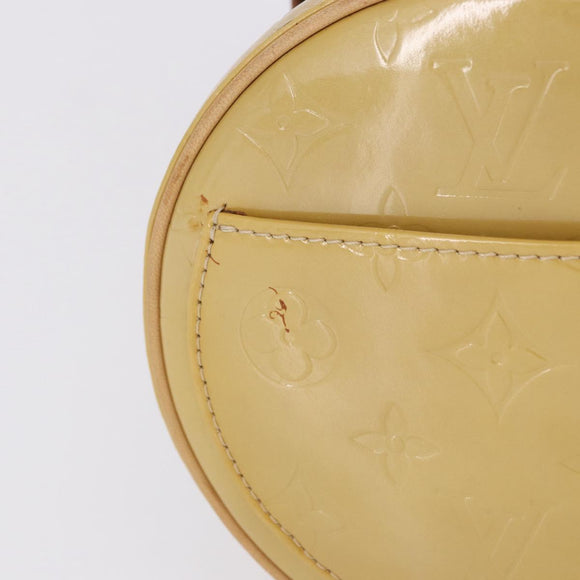 LOUIS VUITTON Monogram Vernis Bedford Hand Bag Beige M91006 LV Auth am12001V