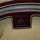 FENDI Zucca Canvas Mamma Baguette Shoulder Bag Brown Black gold Auth am12002V-19