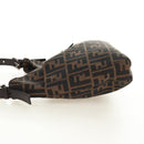 FENDI Zucca Canvas Mamma Baguette Shoulder Bag Black Brown Auth am12003V-3