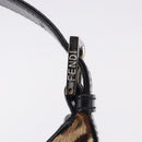FENDI Leopard Mamma Baguette Bag Harako leather Beige Silver Auth am12004SM-17