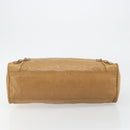 BALENCIAGA The Giant City Hand Bag Leather 2way Beige 281770 Auth am12006A-5