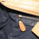 BALENCIAGA The Giant City Hand Bag Leather 2way Beige 281770 Auth am12006A-24