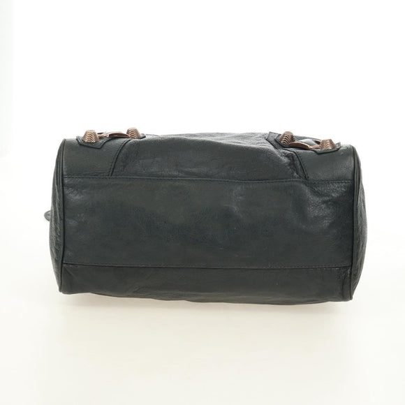 BALENCIAGA Giant Vero Hand Bag Leather 2way Gray 263244 Auth am12009SAM