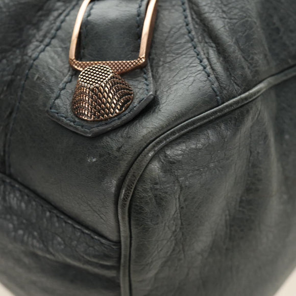 BALENCIAGA Giant Vero Hand Bag Leather 2way Gray 263244 Auth am12009SAM