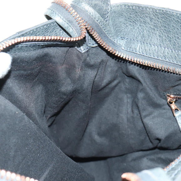 BALENCIAGA Giant Vero Hand Bag Leather 2way Gray 263244 Auth am12009SAM