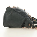 BALENCIAGA Giant Vero Hand Bag Leather 2way Gray 263244 Auth am12009SAM-4