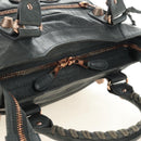BALENCIAGA Giant Vero Hand Bag Leather 2way Gray 263244 Auth am12009SAM-6