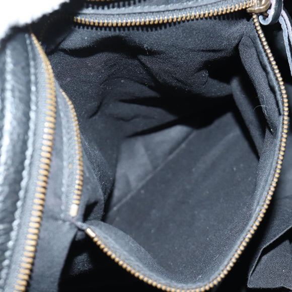 BALENCIAGA Graffiti The City Hand Bag Leather 2way Black 115748 Auth am12010SAM