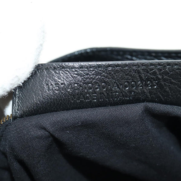 BALENCIAGA Graffiti The City Hand Bag Leather 2way Black 115748 Auth am12010SAM