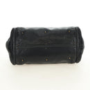 Chloe Paddington Hand Bag Leather Black Gold Silver Auth am12013SAM-9