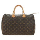LOUIS VUITTON Monogram Speedy 35 Hand Bag M41524 LV Auth am12014V-13