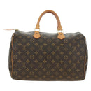 LOUIS VUITTON Monogram Speedy 35 Hand Bag M41524 LV Auth am12014V-2