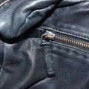 PRADA Tote Bag Leather Black Silver Auth am12015SAV-28