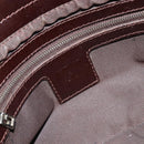 FENDI Zucca Canvas Mamma Baguette Shoulder Bag Brown Black Auth am12016A-21