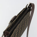 FENDI Zucca Canvas Mamma Baguette Shoulder Bag Brown Black Auth am12016A-6