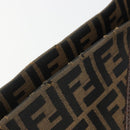 FENDI Zucca Canvas Mamma Baguette Shoulder Bag Brown Black Auth am12016A-7