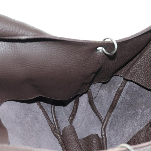 BOTTEGA VENETA Tote Bag Leather Brown Auth am12017V