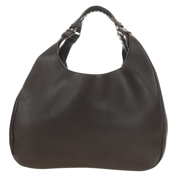 BOTTEGA VENETA Tote Bag Leather Brown Auth am12017V