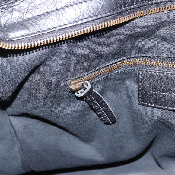 BALENCIAGA The Vero Hand Bag Leather Black 235216 Auth am12018SM