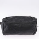BALENCIAGA The Vero Hand Bag Leather Black 235216 Auth am12018SM-5