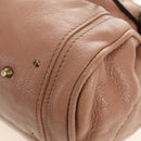 Chloe Paddington Hand Bag Leather Beige Gold Silver Auth am12019V-19