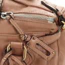Chloe Paddington Hand Bag Leather Beige Gold Silver Auth am12019V-21