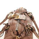 Chloe Paddington Hand Bag Leather Beige Gold Silver Auth am12019V-14