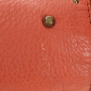 Chloe Paddington Hand Bag Leather Orange Gold Silver Auth am12020SAM-10