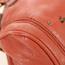 Chloe Paddington Hand Bag Leather Orange Gold Silver Auth am12020SAM-13