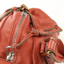 Chloe Paddington Hand Bag Leather Orange Gold Silver Auth am12020SAM-17