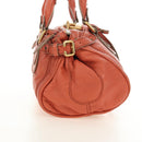 Chloe Paddington Hand Bag Leather Orange Gold Silver Auth am12020SAM-5