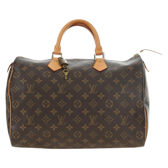 LOUIS VUITTON Monogram Speedy 35 Hand Bag M41524 LV Auth am12023V