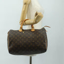 LOUIS VUITTON Monogram Speedy 35 Hand Bag M41524 LV Auth am12023V-25