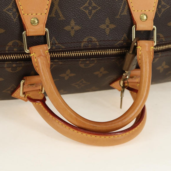 LOUIS VUITTON Monogram Speedy 35 Hand Bag M41524 LV Auth am12023V