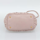 Miu Miu Hand Bag Leather 2way Pink Gold 5BG061 Auth am12025V-11